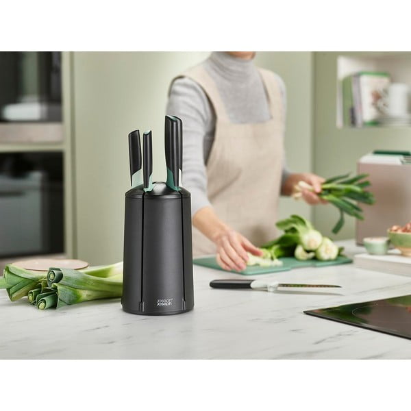 Komplet nožev z vrtljivim stojalom iz nerjavečega jekla 5 ks Elevate – Joseph Joseph-image-3