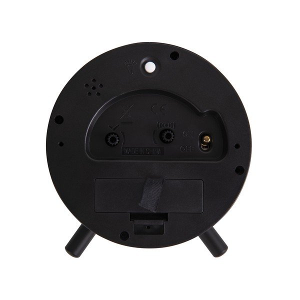 Črna kovinska budilka Karlsson Index, ø 11 cm-image-3