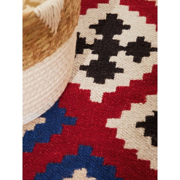 Rdeč obojestranski ročno tkan volnen tekač 60x190 cm Kamal Rami – Nouristan-image-4