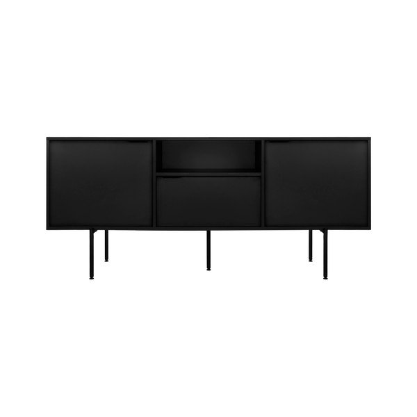 Črna TV omarica 180x79x50 cm Bau – noo.ma-image-2