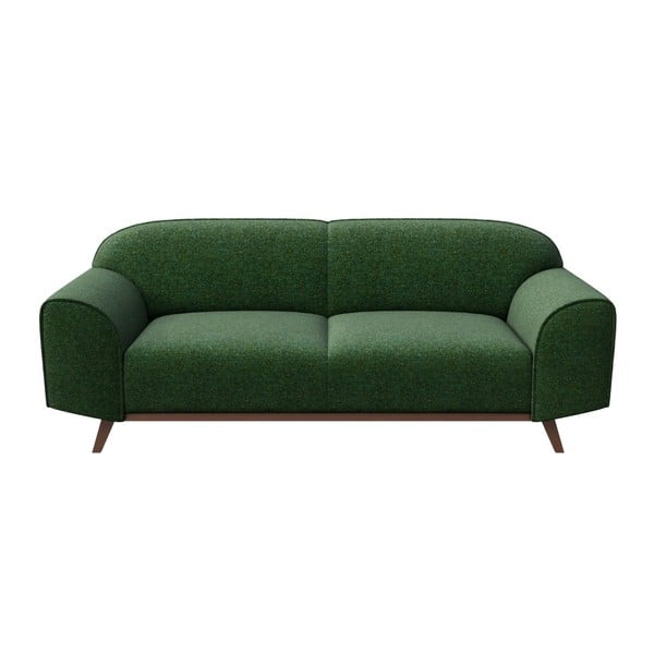 Temno zelena sedežna garnitura 193 cm Nesbo – MESONICA