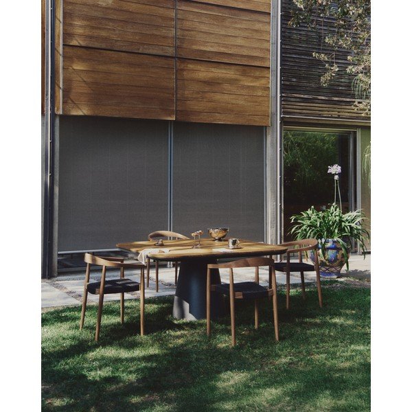 Črni vrtni stoli v kompletu 4 ks iz masivnega lesa Ydalia – Kave Home-image-4