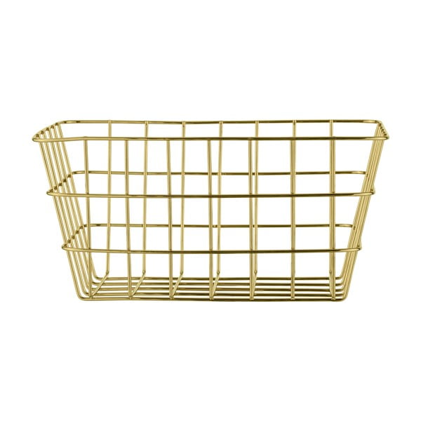 Kovinska košara za shranjevanje v zlati barvi Wenko Viana-image-2