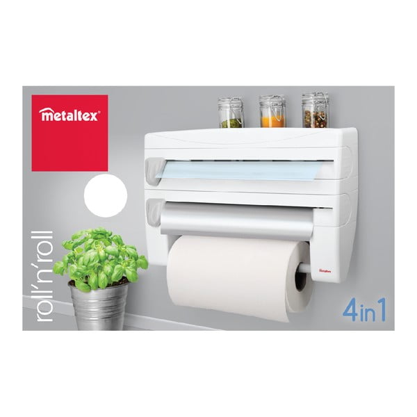 Škatla za kuhinjske brisače in druge pripomočke Metaltex, dolžina 38 cm-image-1