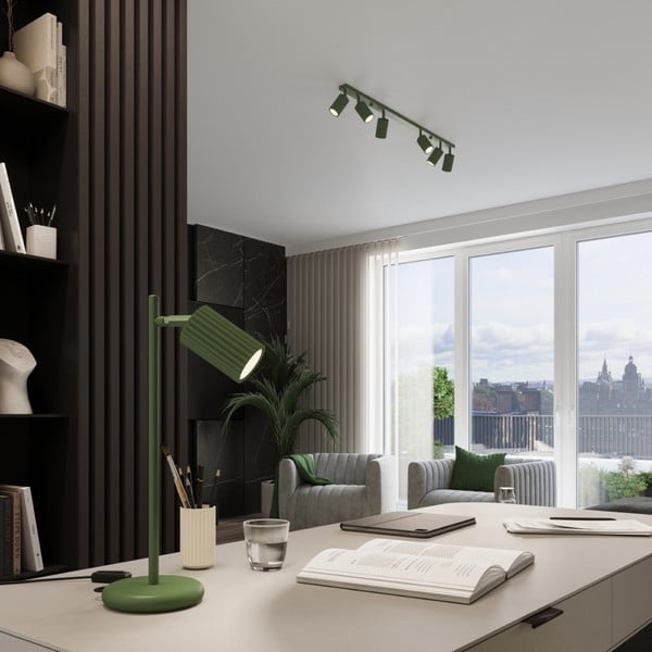 Zelena namizna svetilka (višina 43 cm) Gleam – Sollux-image-1