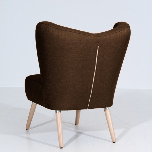 Temno rjav fotelj Max Winzer Sari-image-3