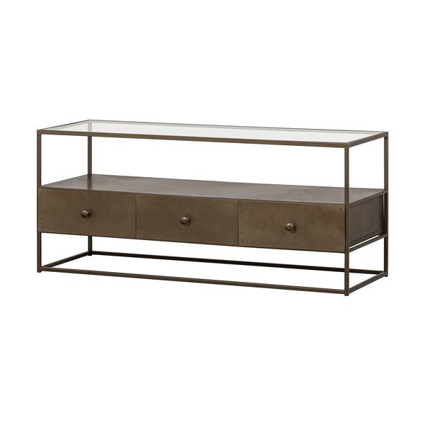 Kovinska TV omarica v zlati barvi 115x50 cm Depart – BePureHome-image-2