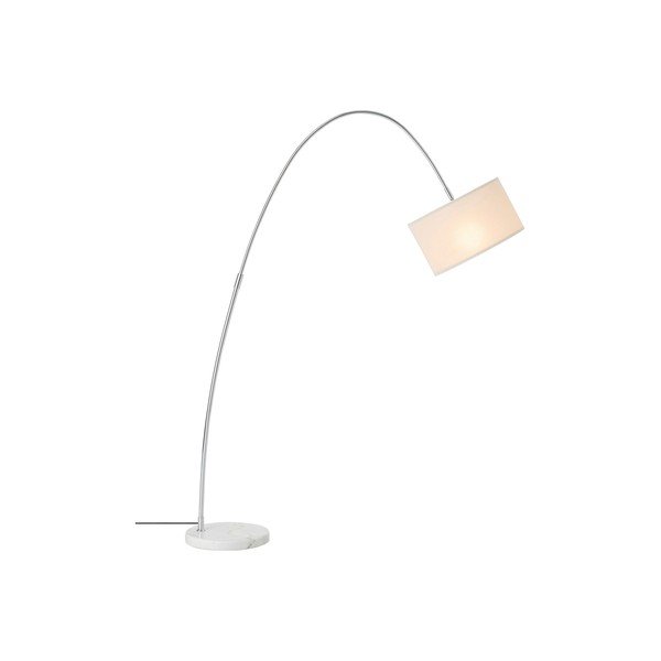 Bela tekstilna stoječa svetilka z upogljivo konstrukcijo (višina 145 cm) Arc – Ellos Home-image-3