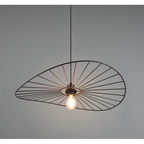 Mat črna viseča svetilka ø 60 cm Chapeau – Reality-image-3