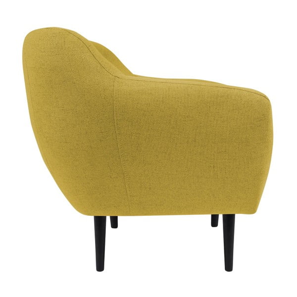 Rumeni fotelj z rjavimi nogami Mazzini Sofas Piemont-image-2