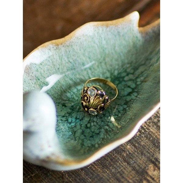 Zelena skledica iz kamenine 60 ml Chirp – Bloomingville-image-3