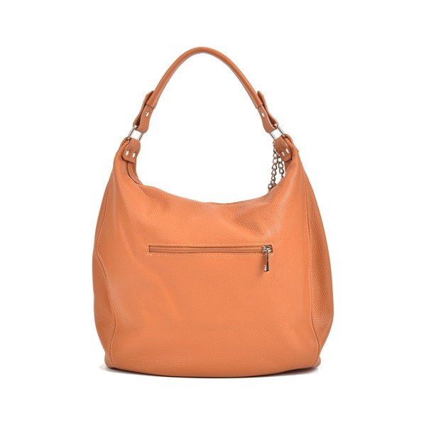 Konjak rjava usnjena torbica Sofia Cardoni Bruhna-image-3