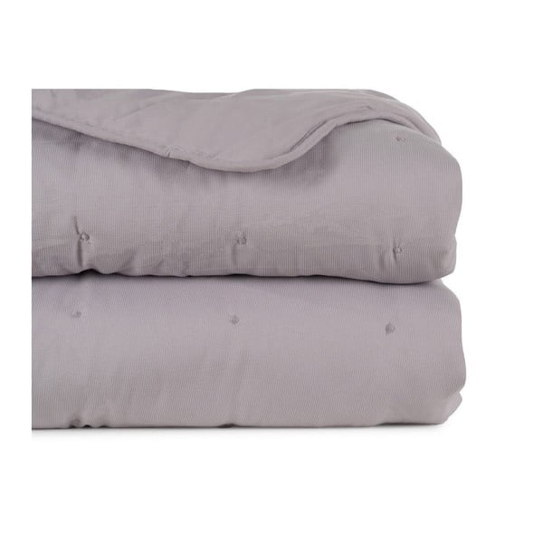 Sivo prešito pregrinjalo 230x280 cm – Ixia