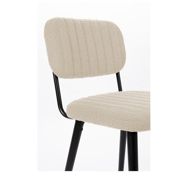 Kremno bel jedilni stol Jake – White Label-image-1