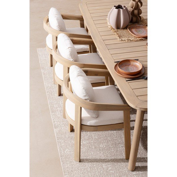 Vrtni stol iz masivnega lesa v naravni barvi Pablo – Bizzotto-image-1