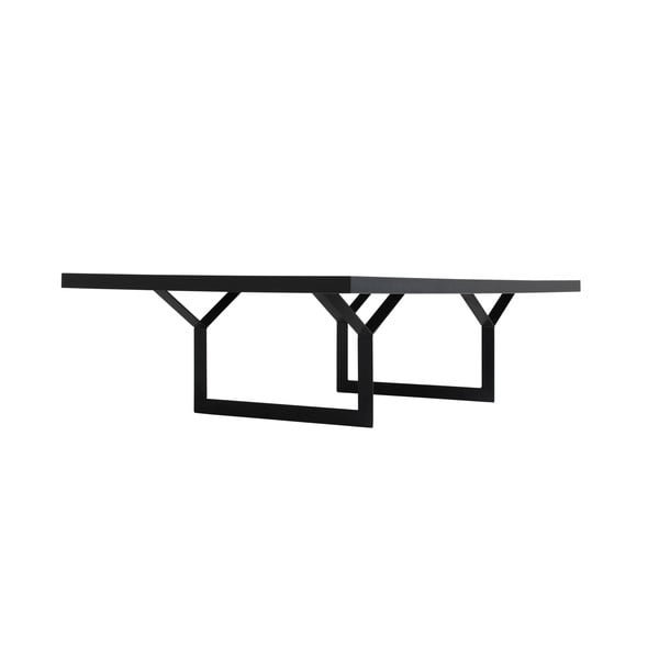 Črna miza po meri Oblika Longo