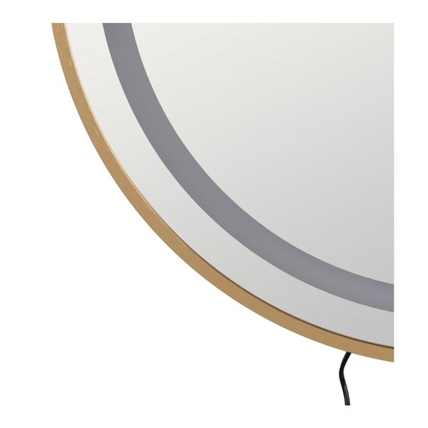 Stensko ogledalo z lučjo 60x60 cm – Ixia-image-4