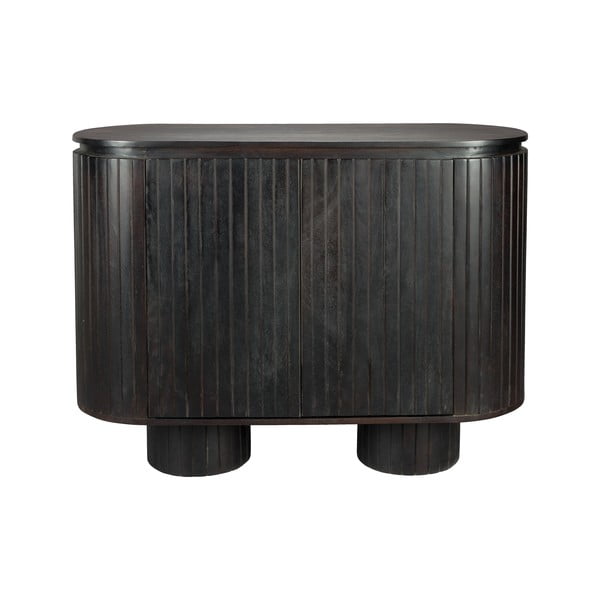 Temno rjava omarica iz masivnega manga 110x80x40 cm Kenji – Dutchbone