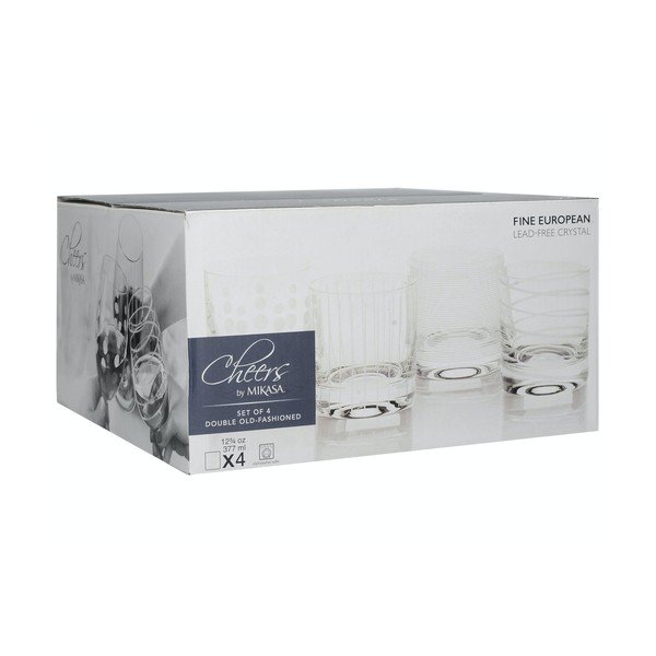 Set 4 kozarcev za viski Mikasa Cheers, 377 ml-image-4