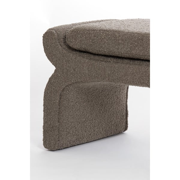 Rjava klop iz tkanine bouclé Nafya – Light & Living-image-4