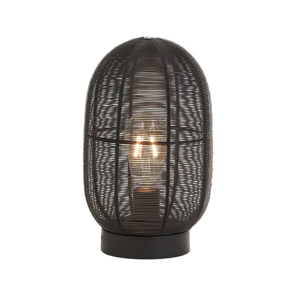 Črna namizna svetilka (višina 30 cm) Ophra - Light & Living