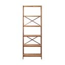 Regal iz masivnega hrasta v naravni barvi 70x198 cm X-Shelf – Unique Furniture