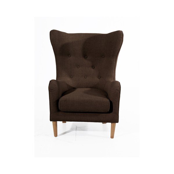 Temno rjav fotelj Max Winzer Miriam Linen-image-2