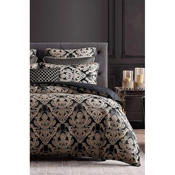 Rjava posteljnina za zakonsko posteljo/podaljšana iz renforce bombaža z rjuho/4-delna 200x220 cm Damask – Mila Home