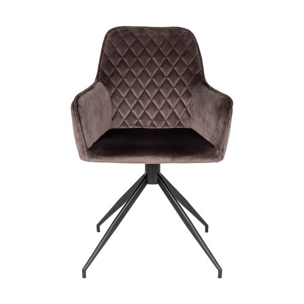 Rjav oblazinjen jedilni stol Harbo – House Nordic-image-2