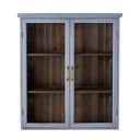 Modra stenska vitrina iz masivne jelke 81x91 cm Hazem – Bloomingville