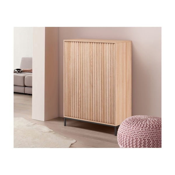 Omarica v hrastovem dekorju v naravni barvi 80x110 cm Celine - Støraa -image-4