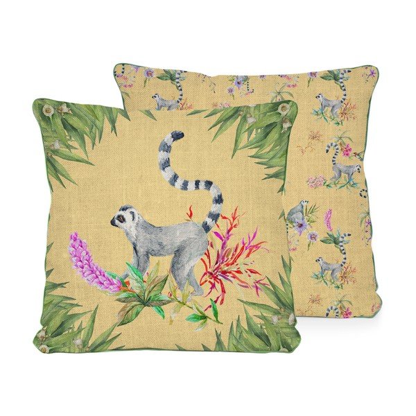 Okrasna blazina Madre Selva Lemur, 45 x 45 cm-image-3