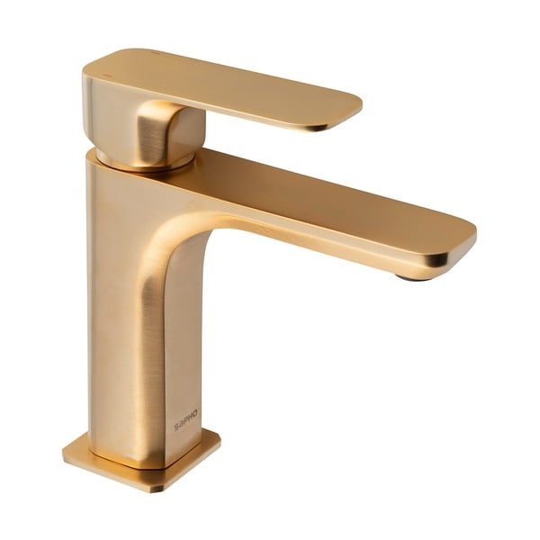 Stoječa armatura za umivalnik v zlati barvi Spy – Sapho