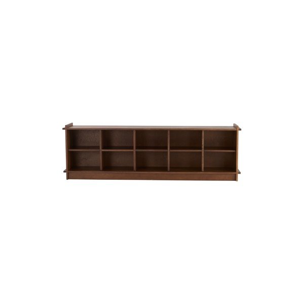 Regal iz masivnega bora v temni naravni barvi 193x60x40 cm Apelvik – Jotex-image-2