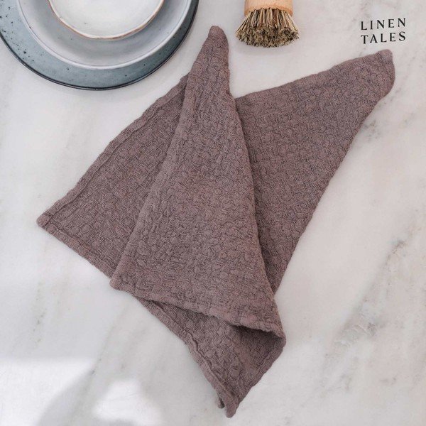 Lanene kuhinjske krpe v kompletu 2 ks 26x26 cm – Linen Tales-image-2