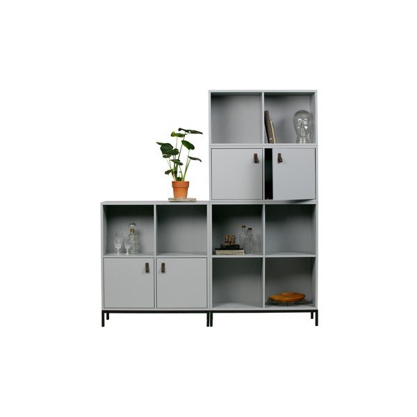 Siva modularna omarica iz masivnega bora 81x41 cm Vt – vtwonen-image-4