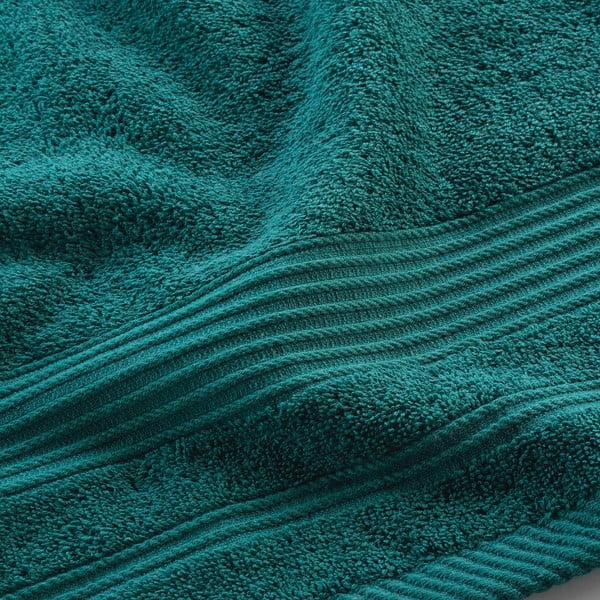 Temno zelena bombažna brisača iz frotirja 50x90 cm Tendresse – douceur d'intérieur-image-2