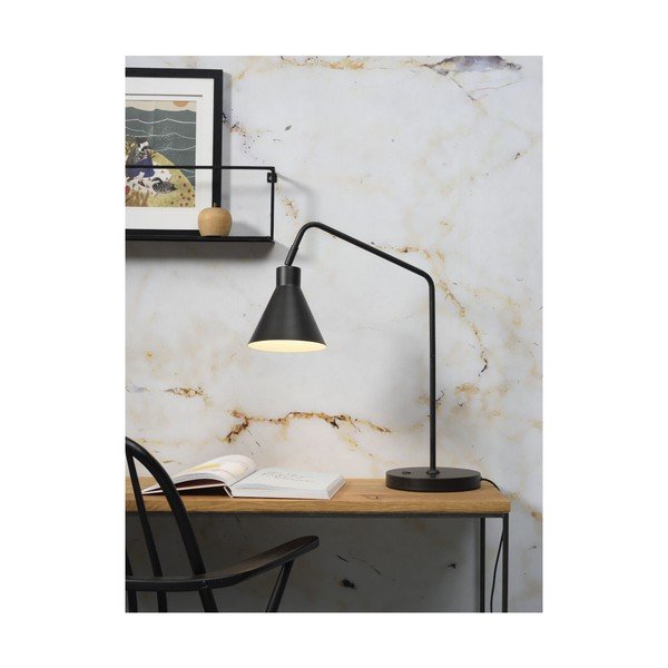 Črna namizna svetilka s kovinskim senčnikom (višina 55 cm) Lyon – it's about RoMi-image-3