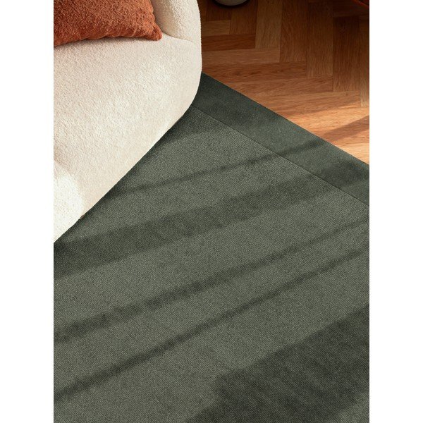 Temno zelena ročno tkana preproga iz mešanice volne 160x230 cm Kari – Villeroy&Boch-image-3