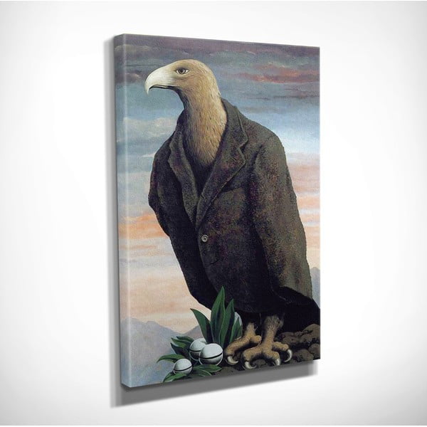 Stenska reprodukcija na platnu, Rene Magritte Gnezdo, 30 x 40 cm