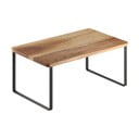 Mat črna/naravna lesena dodatna kuhinjska polica 32x19 cm York – Metaltex