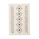 Kremno bela pralna ročno tkana bombažna preproga 170x240 cm Bereber Rhombs – Lorena Canals