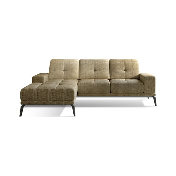 Bež kotna sedežna garnitura (levi kot/z ležalnikom) Torrense – ELTAP