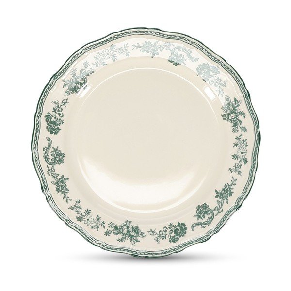 Zelen/slonokoščen porcelanast krožnik ø 27 cm Cyril – S|P Collection