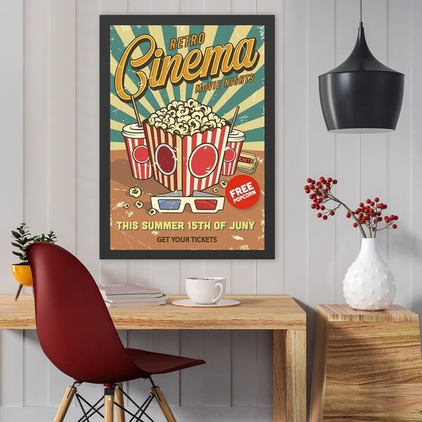 Slika 40x55 cm Retro Cinema – Wallity-image-1