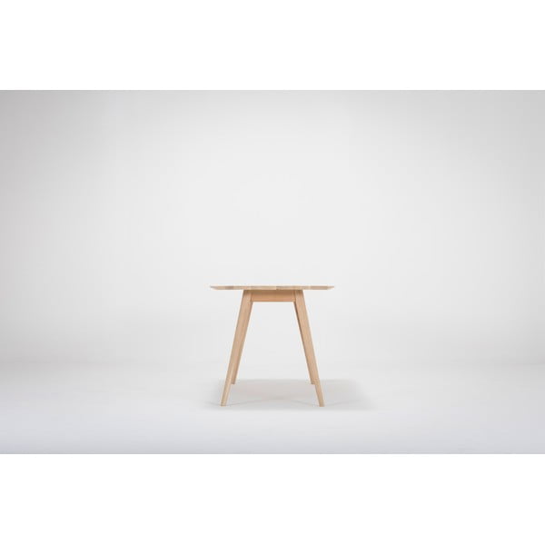 Jedilna miza iz masivnega hrasta 80x80 cm Stafa – Gazzda-image-4