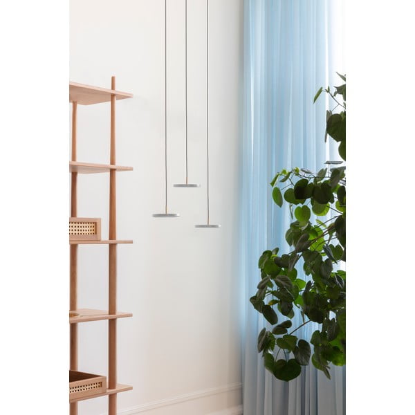 Svetlo siva LED viseča svetilka s kovinskim senčnikom ø 15 cm Asteria Micro – UMAGE-image-1