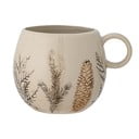 Bež lončena skodelica z božičnim motivom 450 ml Hollie – Bloomingville