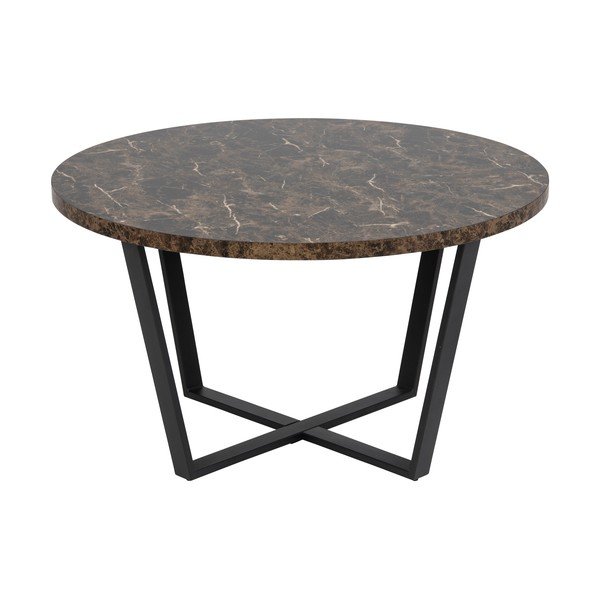 Rjava okrogla mizica ø 77 cm Amble - Actona-image-2