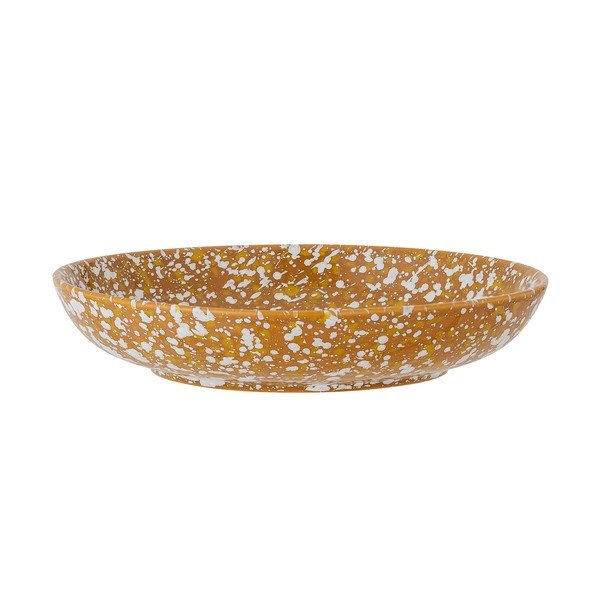 Oranžno-bel globok lončen krožnik Bloomingville Carmel, ø 21 cm-image-2